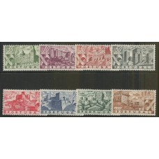 PORTUGAL 1946 Yv 675/82 SERIE COMPLETA NUEVA CON GOMA, MUY BUENA Y RARA 115 EUROS